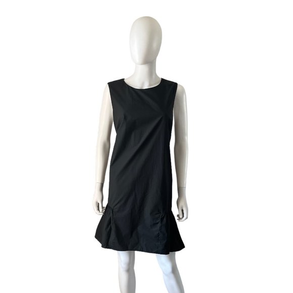 Vineyard Vines Black Ruffled Sheath Mini Dress - Picture 1 of 4